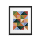 Warm triangles Framed Art Print Gallery Image 4