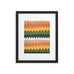 Wavy Doodles Pattern Framed Art Print Gallery Image 6