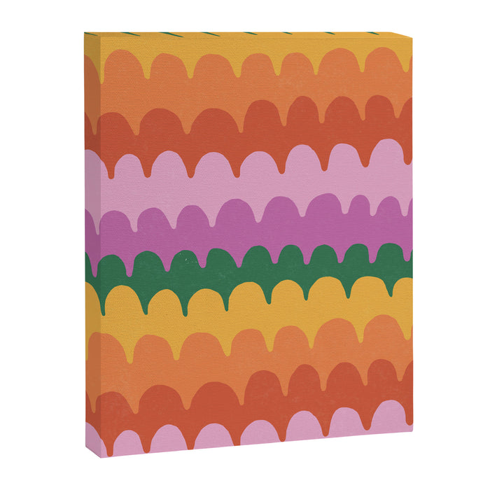 Wavy Lines Pattern Canvas Print Gallery Image 1