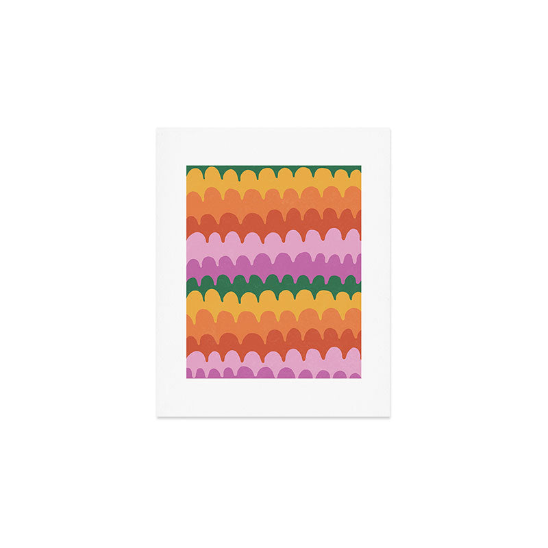 Wavy Lines Pattern Art Print Gallery Image 1
