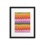 Wavy Lines Pattern Framed Art Print Gallery Image 6