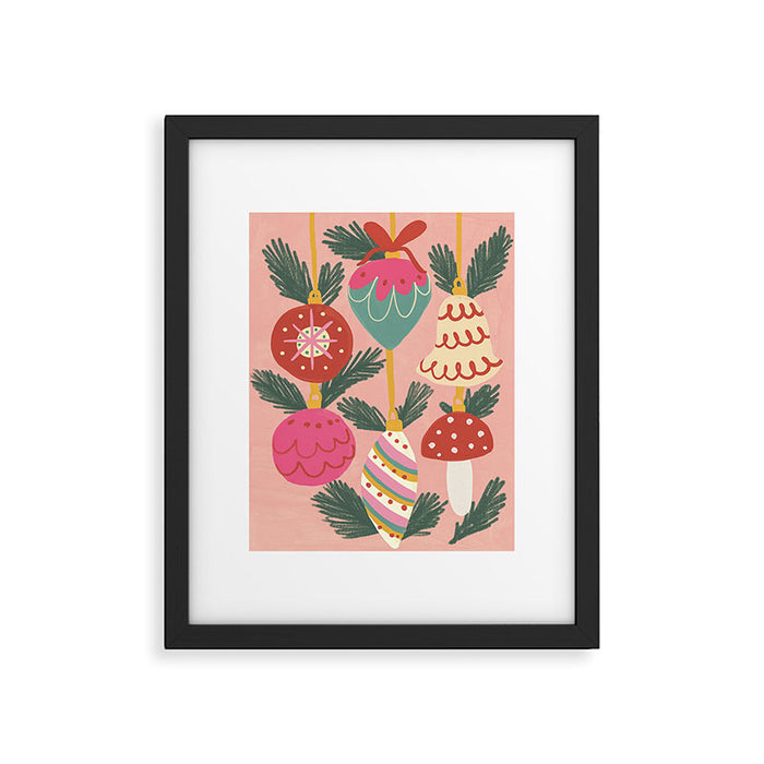 Xmas ornaments Framed Art Print Gallery Image 1