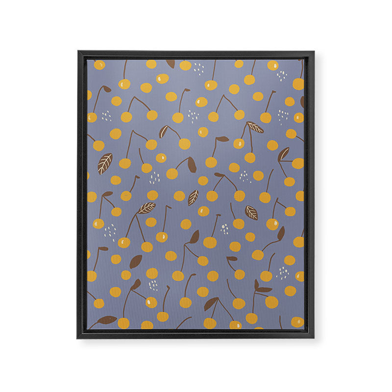 Yellow cherries Framed Canvas Print Gallery Image 8