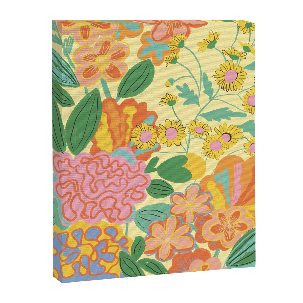 Yellow floral Canvas Print Gallery Image 8
