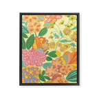 Yellow floral Framed Canvas Print Gallery Image 8