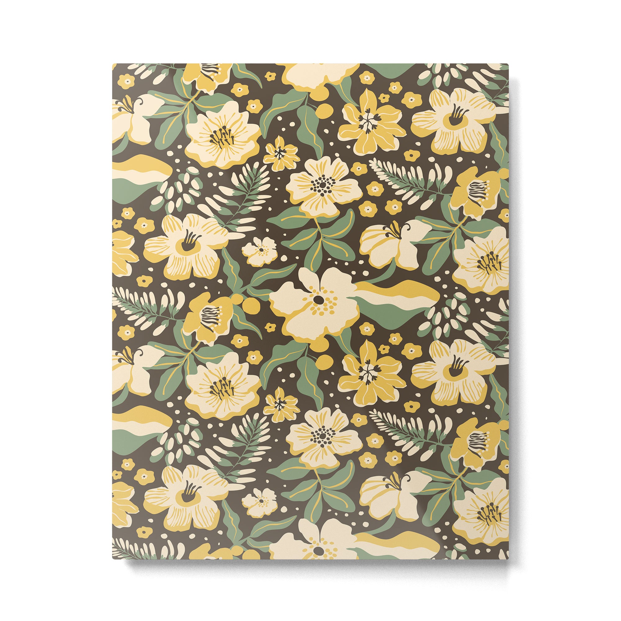 Yellow flowers Metal Print Gallery Image 6