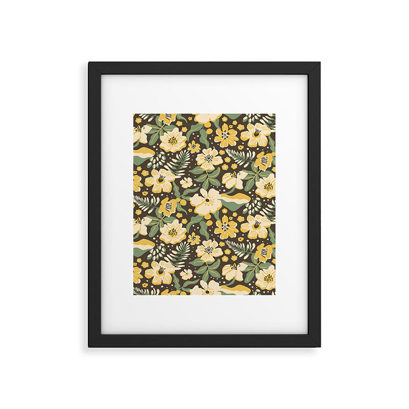 Yellow flowers Framed Art Print Gallery Image 6