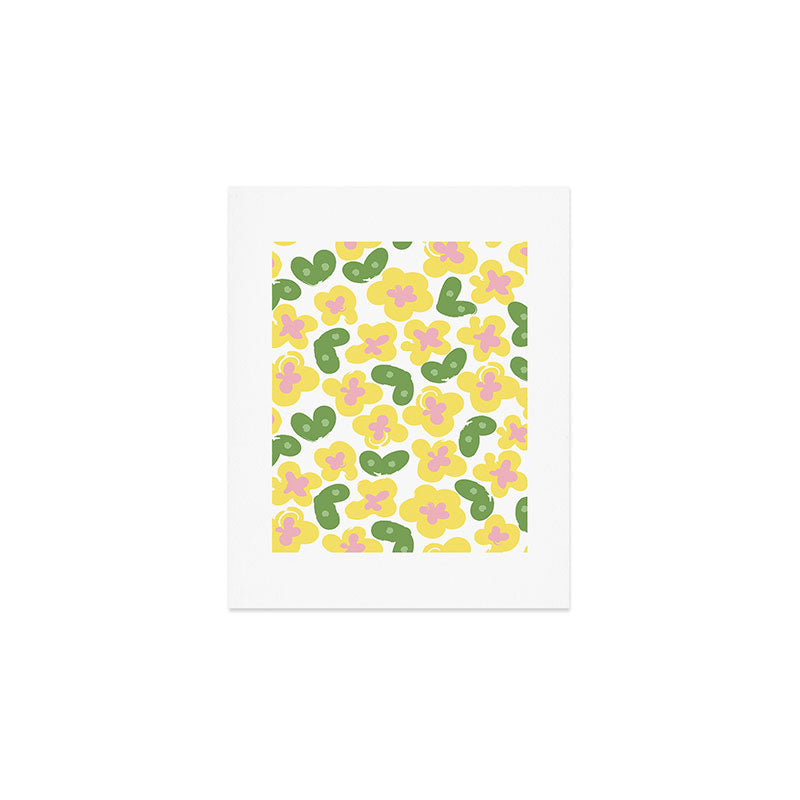 Yellow Meadow Art Print Gallery Image 1