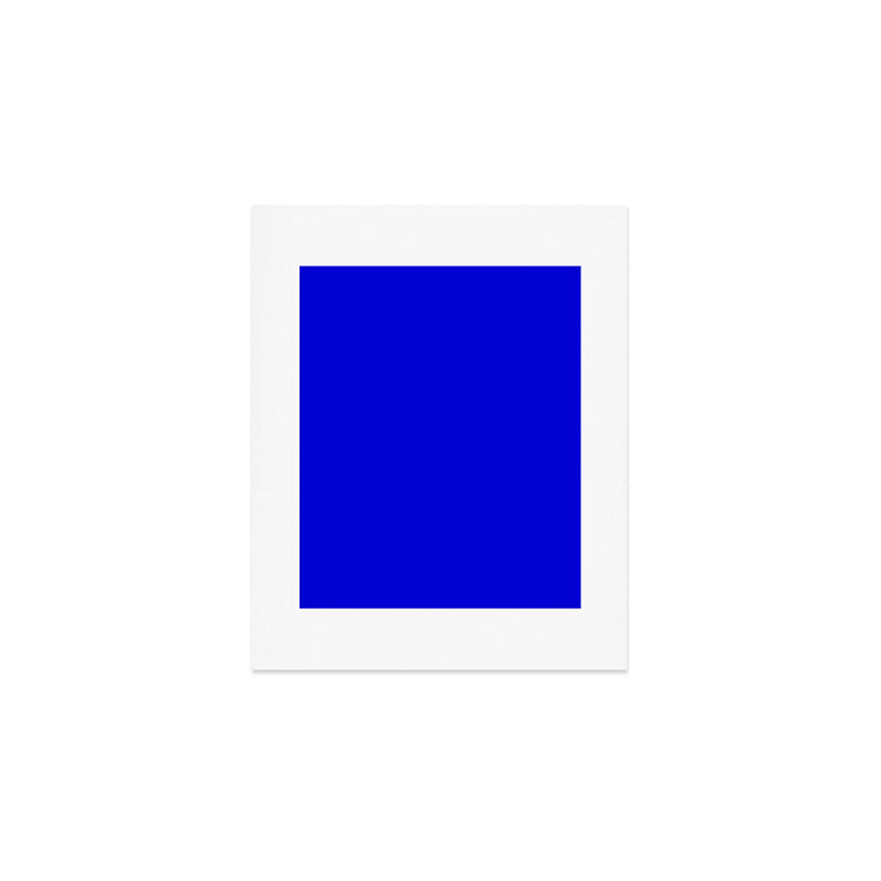Solid Electric Blue Art Print Gallery Image 1