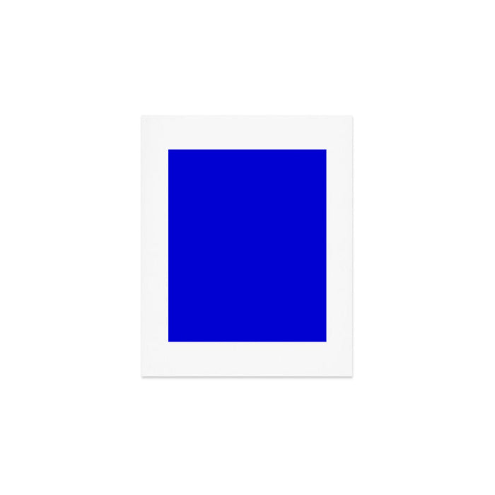 Solid Electric Blue Art Print Gallery Image 1