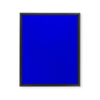 Solid Electric Blue Framed Canvas Print Gallery Image 8
