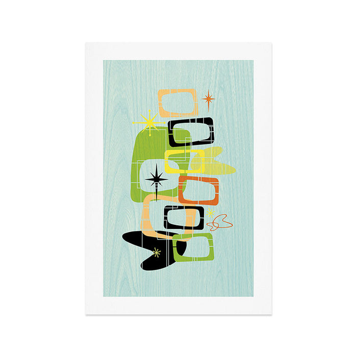 Mid Century Modern Babe Art Print Gallery Image 1