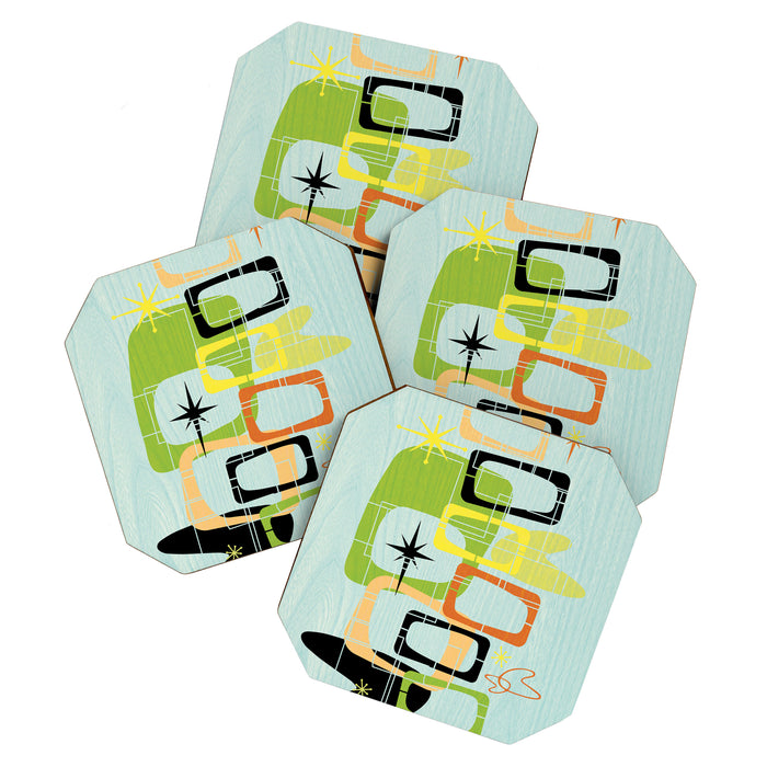 Mid Century Modern Babe Coaster Gallery Image 1
