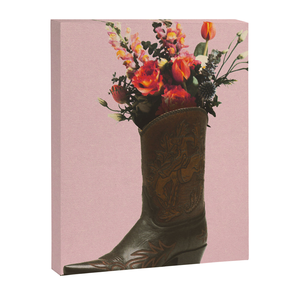 A Cowboy Boot With Spring Bouquet Canvas Print Gallery Image 6