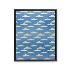 cartoony clouds Framed Canvas Print Gallery Image 8