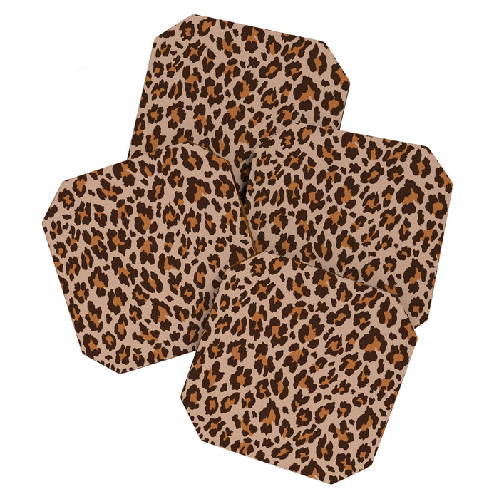 Classic Leopard Print (Muted Colors) Coaster Gallery Image 1