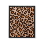 Classic Leopard Print (Muted Colors) Framed Canvas Print Gallery Image 8