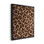 Classic Leopard Print (Muted Colors) Framed Canvas Print Gallery Image 2