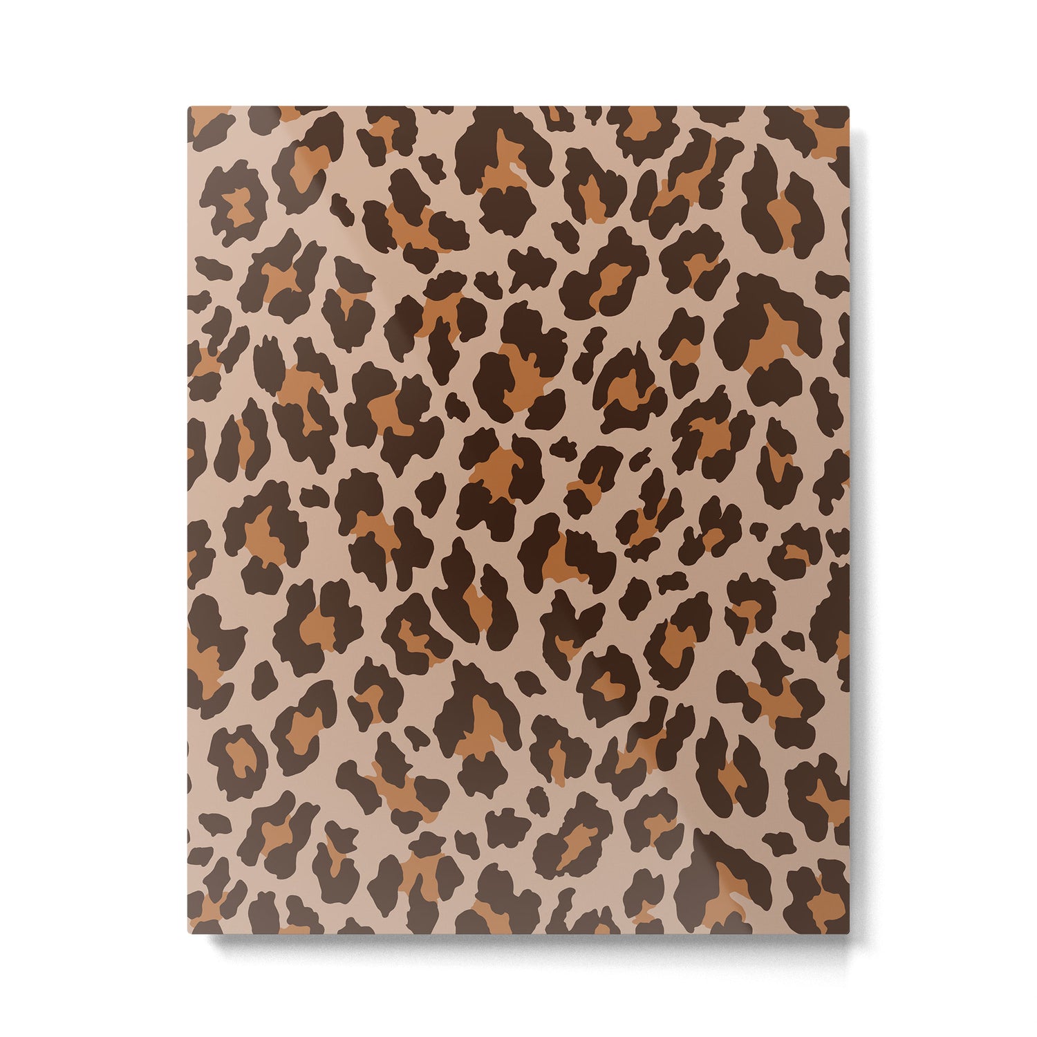 Classic Leopard Print (Muted Colors) Metal Print Gallery Image 6