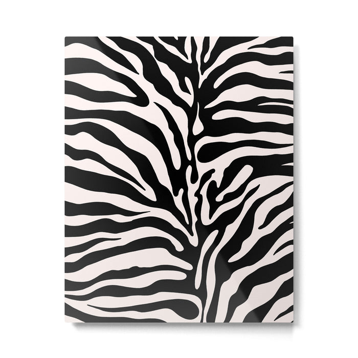 Classic Zebra Print Metal Print Gallery Image 1