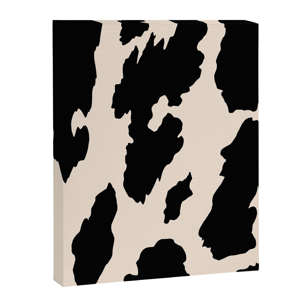 Cow Print (Light Beige & Black) Canvas Print Gallery Image 8