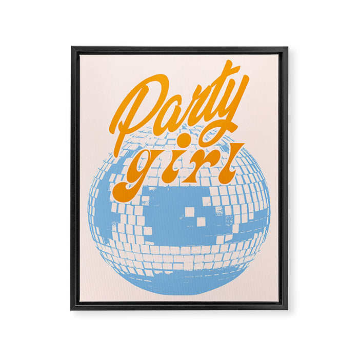 Party Girl Framed Canvas Print Gallery Image 1
