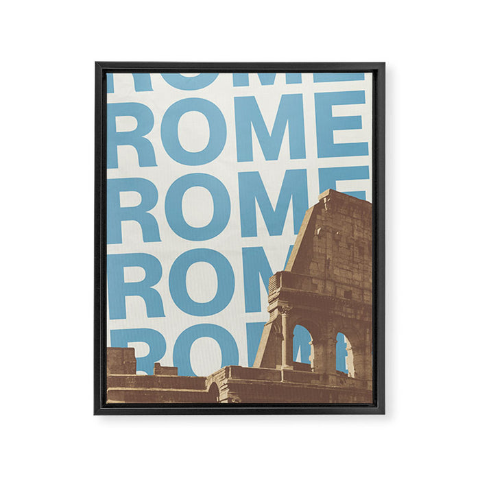Rome, Italy \\ Poster Art Framed Canvas Print Gallery Image 1