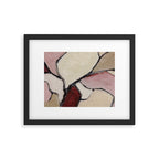 Abstract Oil Painting Maroon Mauve Taupe 2c34 Framed Art Print Gallery Image 5