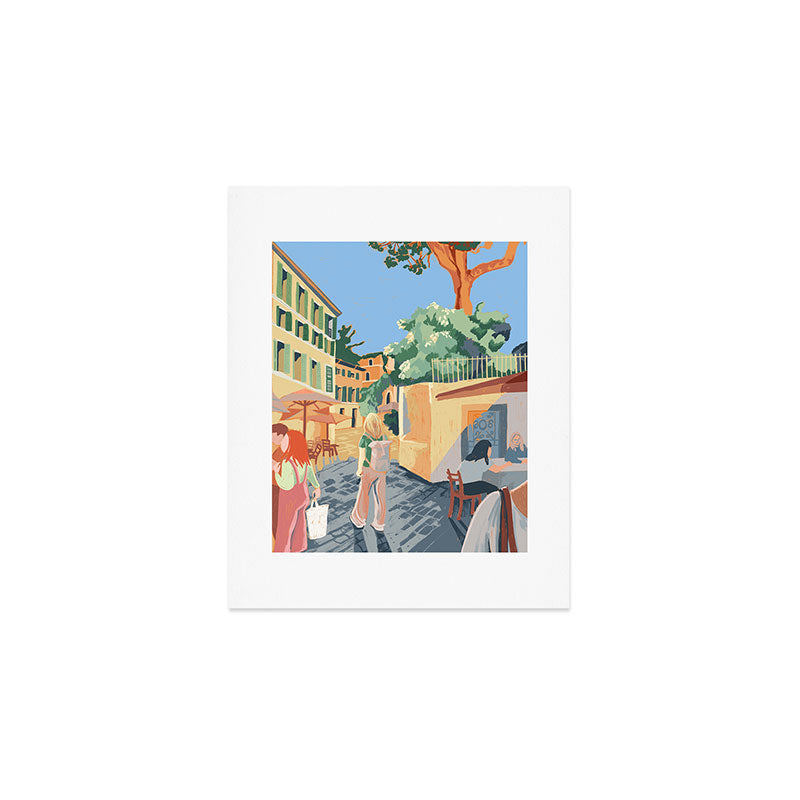 A Walk in Rome Art Print Gallery Image 1