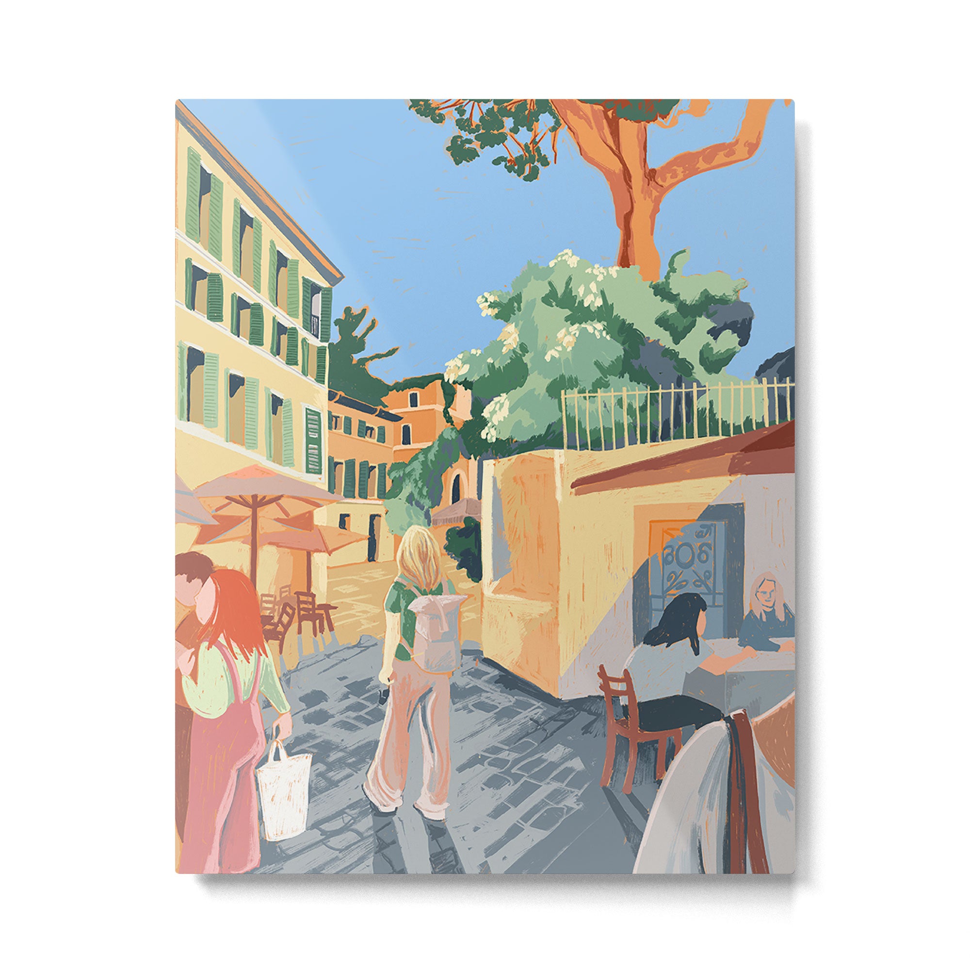 A Walk in Rome Metal Print Gallery Image 4