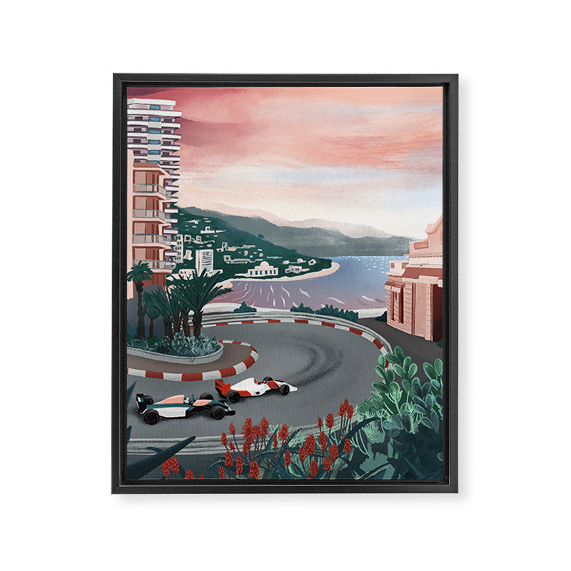 Monaco Circuit Framed Canvas Print Gallery Image 6