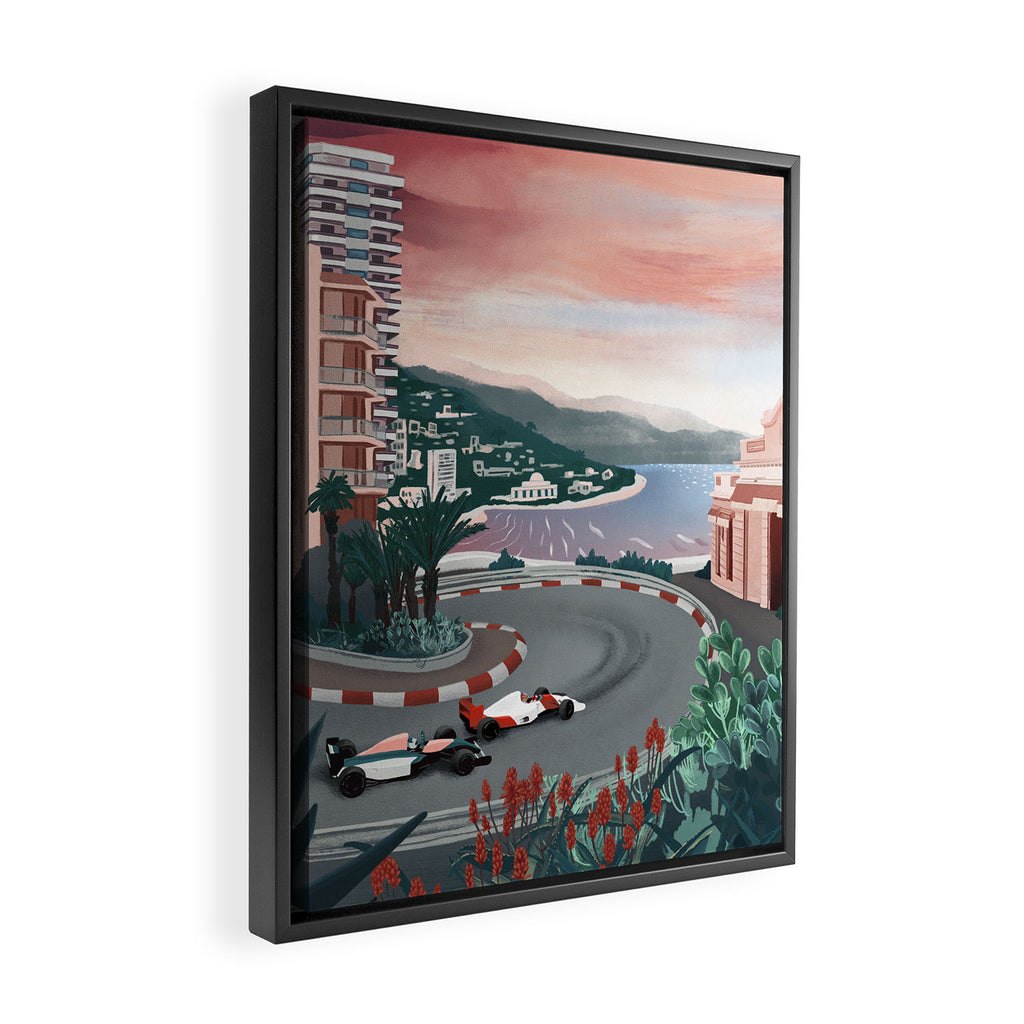 Monaco Circuit Framed Canvas Print Gallery Image 2
