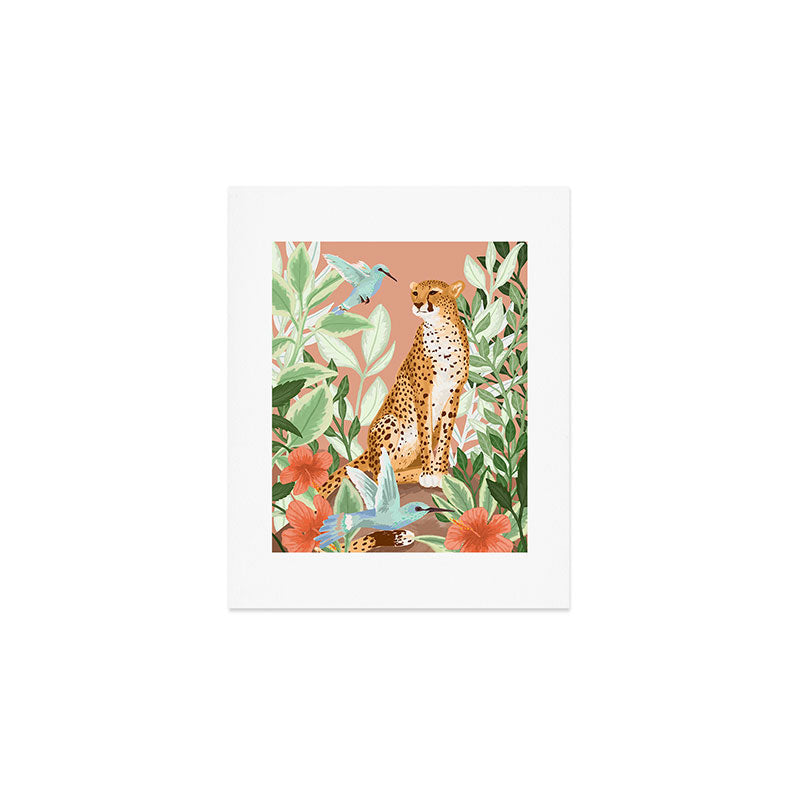 Tropical Cheetah Art Print Gallery Image 1