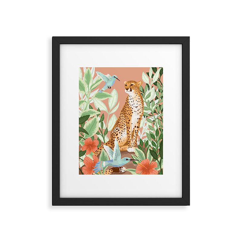 Tropical Cheetah Framed Art Print Gallery Image 5