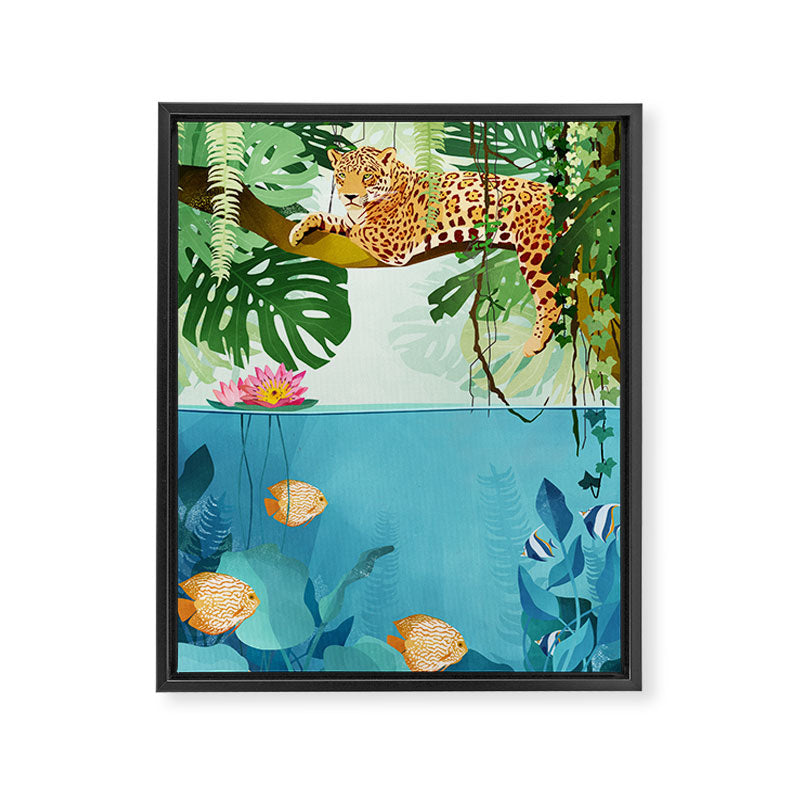 Welcome to the Jungle Framed Canvas Print Gallery Image 6