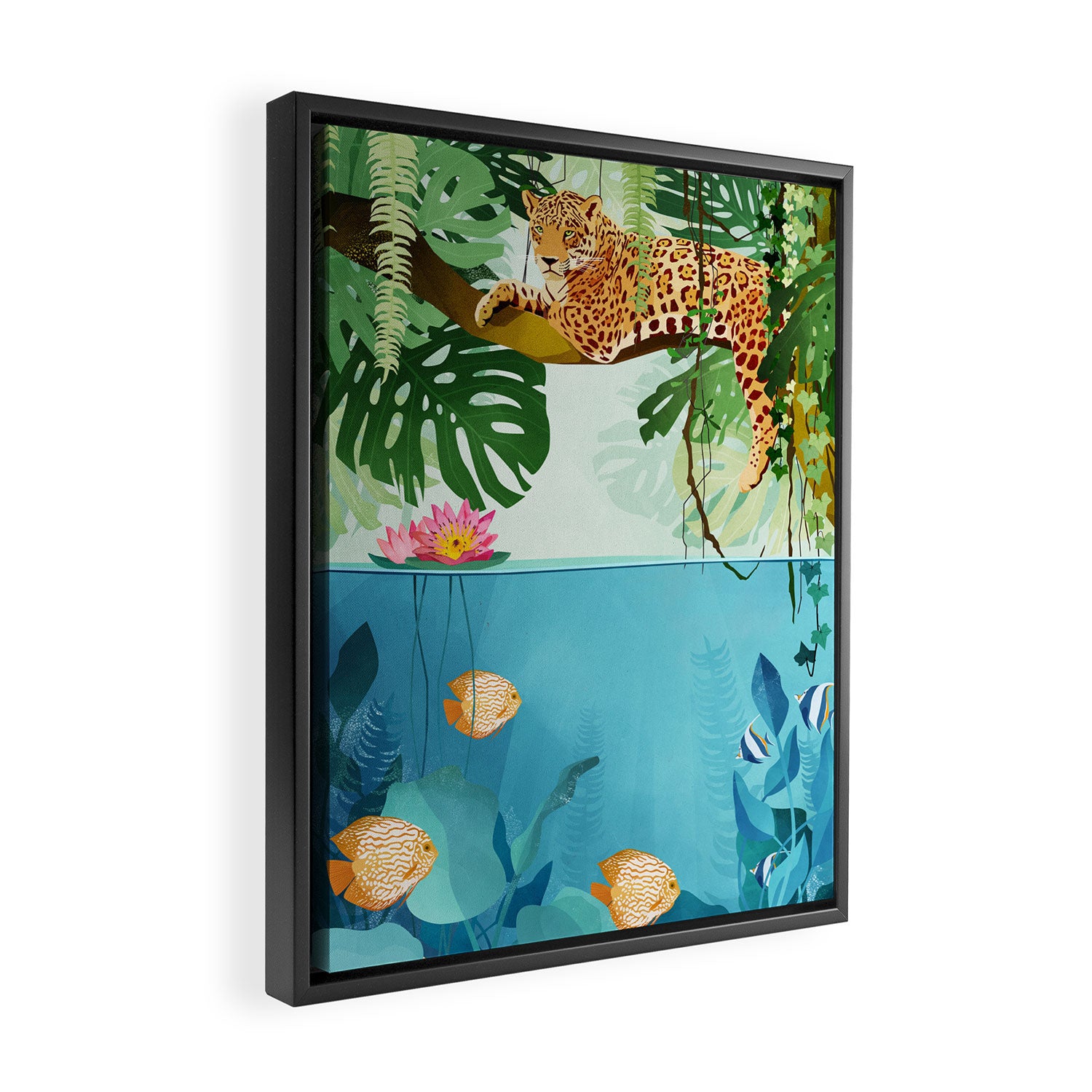 Welcome to the Jungle Framed Canvas Print Gallery Image 2