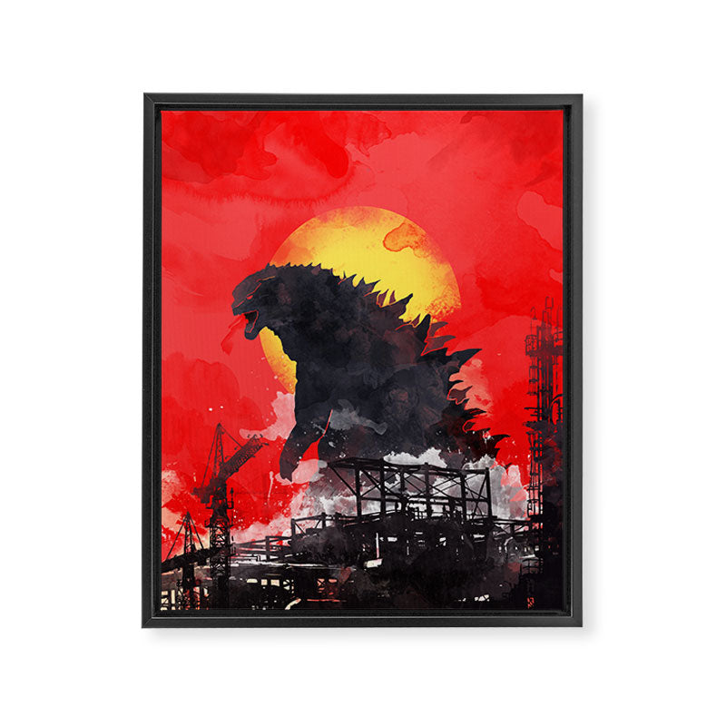 godzilla 5 Framed Canvas Print Gallery Image 6