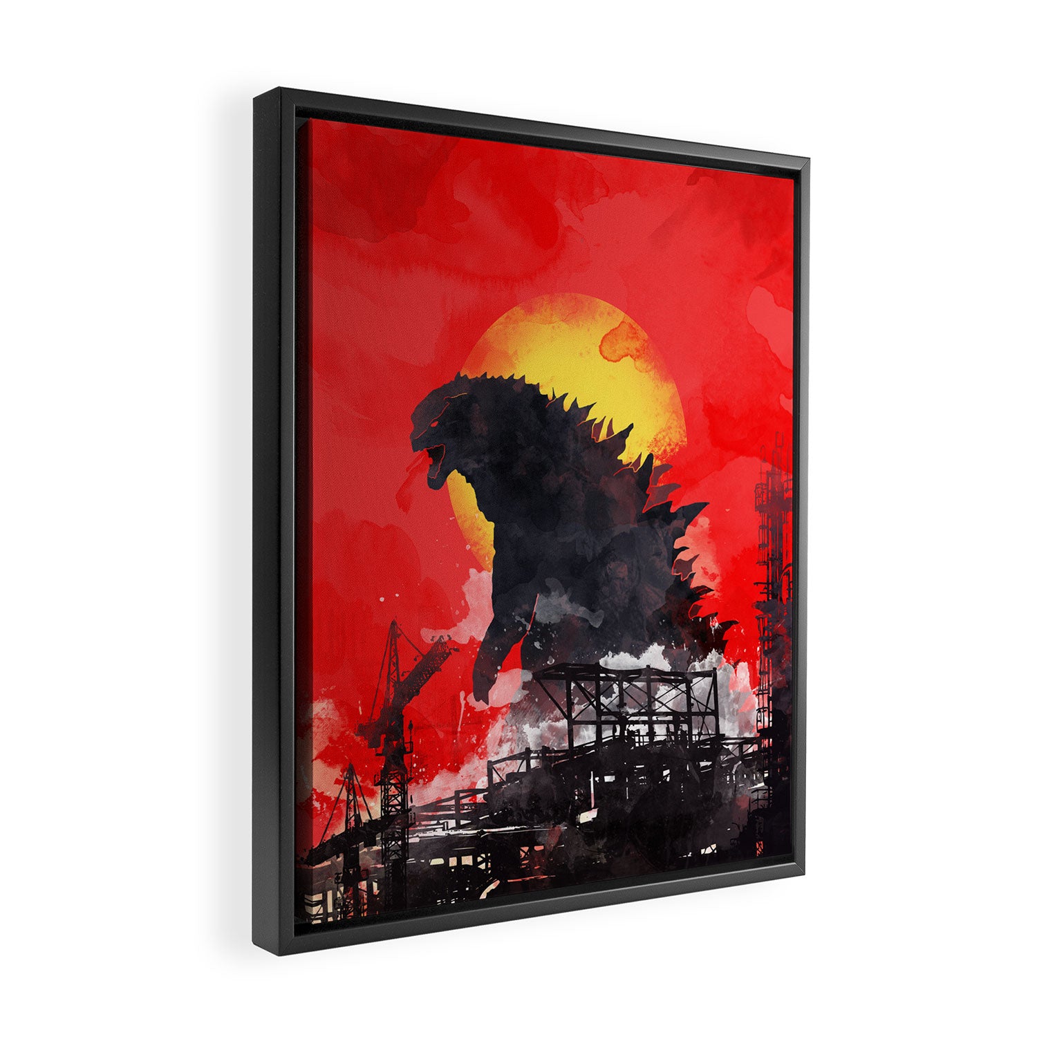 godzilla 5 Framed Canvas Print Gallery Image 2