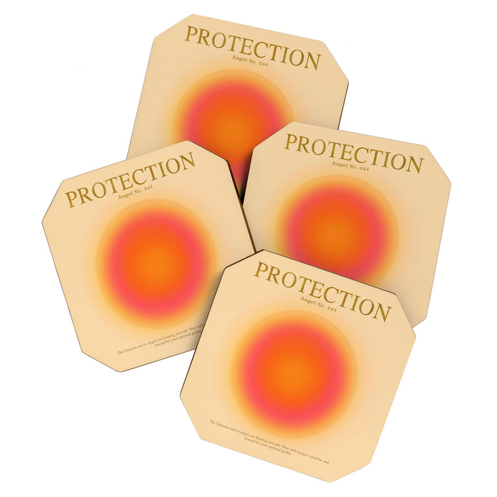 Gradient Angel Numbers: Angel Number 444 - Protection Coaster Gallery Image 1