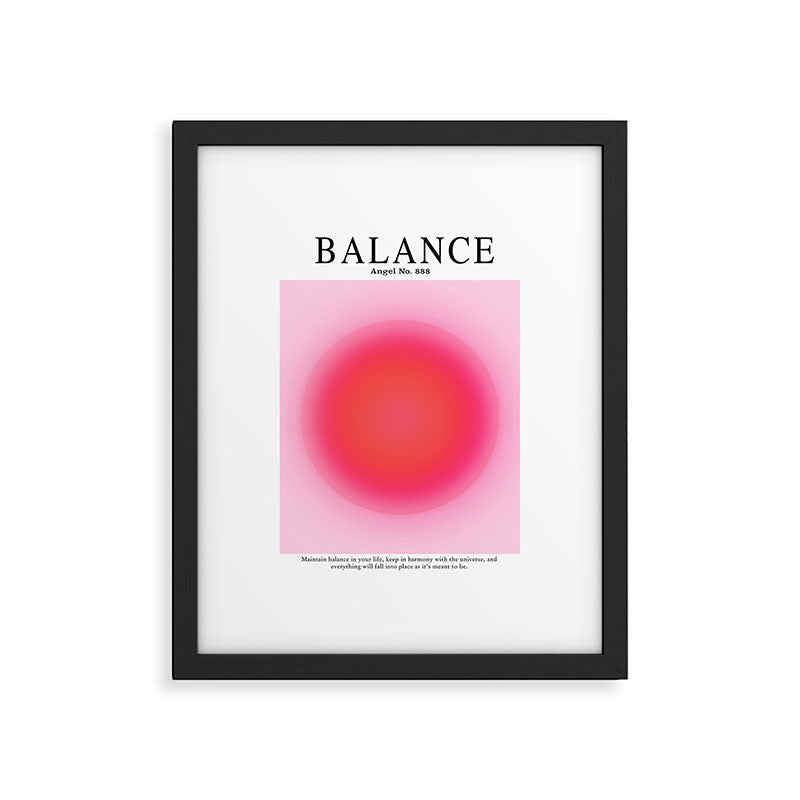 Gradient Angel Numbers: Angel Number 888 - Balance (Pink Palette) Framed Art Print Gallery Image 5