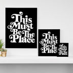 This Must Be The Place - Black & White Canvas Print Gallery Image 3