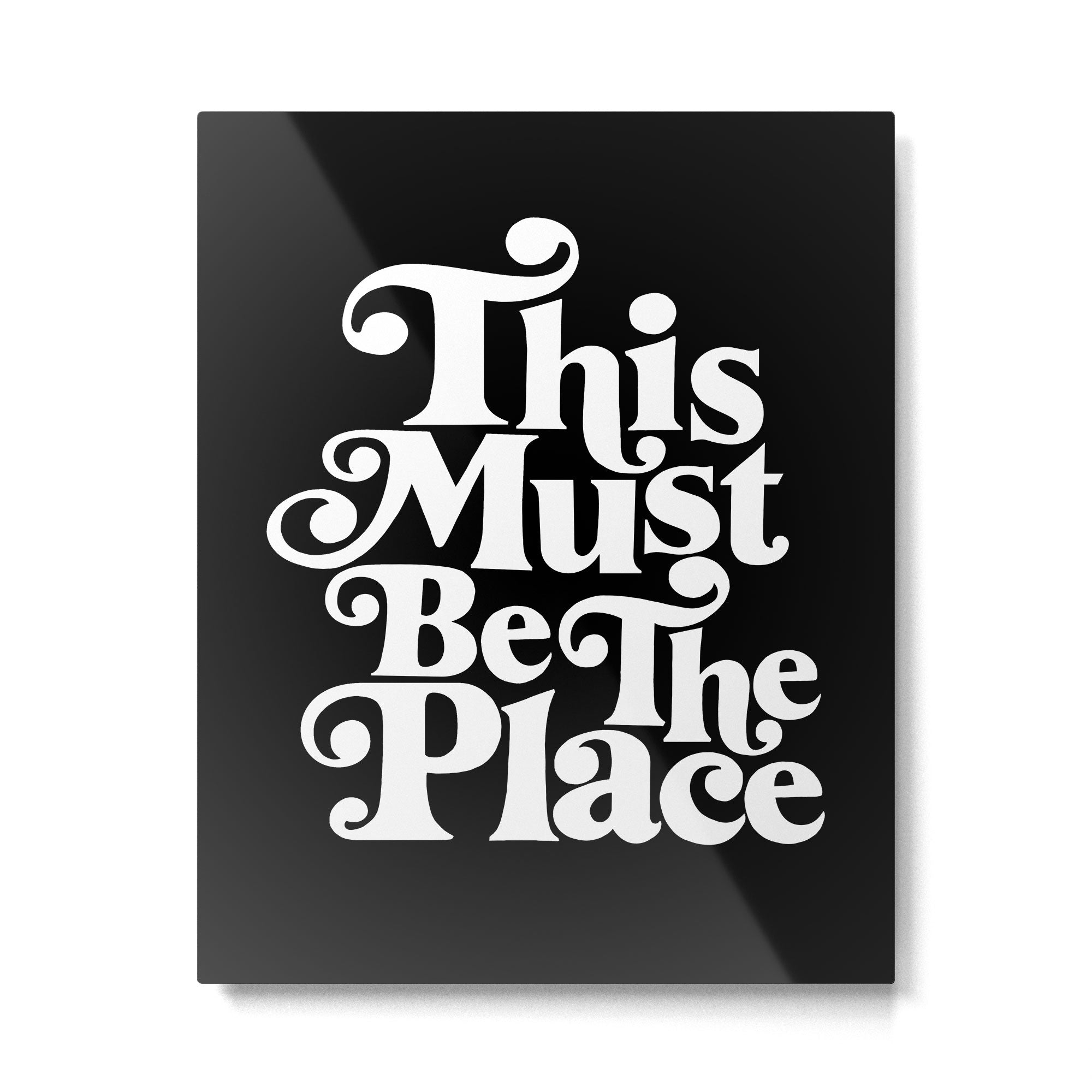 This Must Be The Place - Black & White Metal Print Gallery Image 4