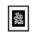 This Must Be The Place - Black & White Framed Art Print Gallery Image 5