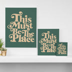 This Must Be The Place - Green & Beige Canvas Print Gallery Image 3