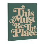 This Must Be The Place - Green & Beige Canvas Print Gallery Image 3