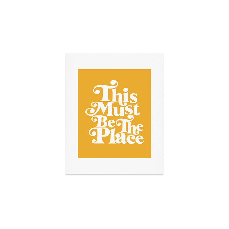 This Must Be The Place - Yellow Palette Art Print Gallery Image 1