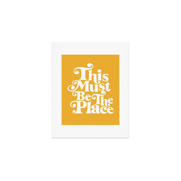 This Must Be The Place - Yellow Palette Art Print Gallery Image 1