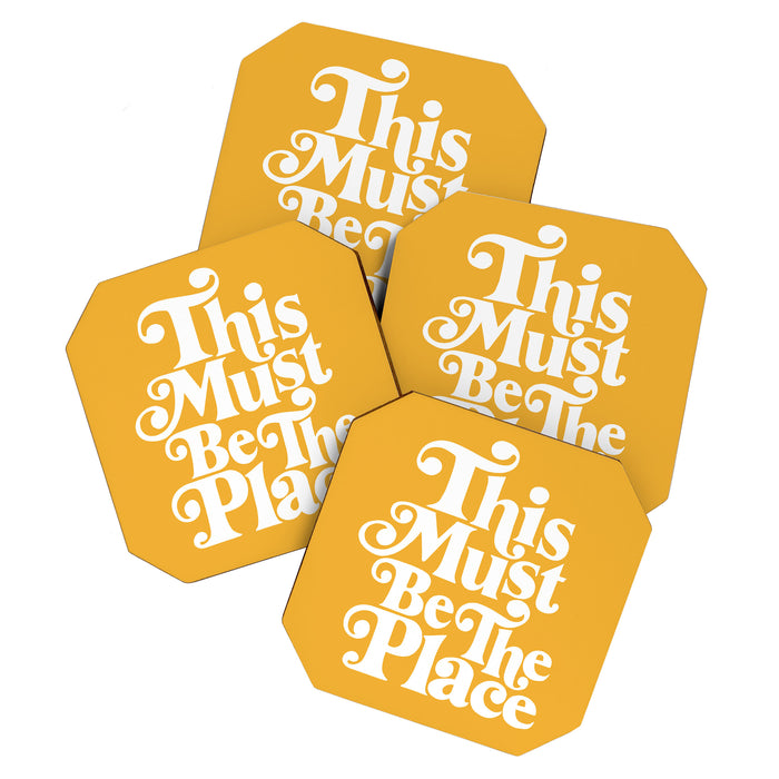 This Must Be The Place - Yellow Palette Coaster Gallery Image 1