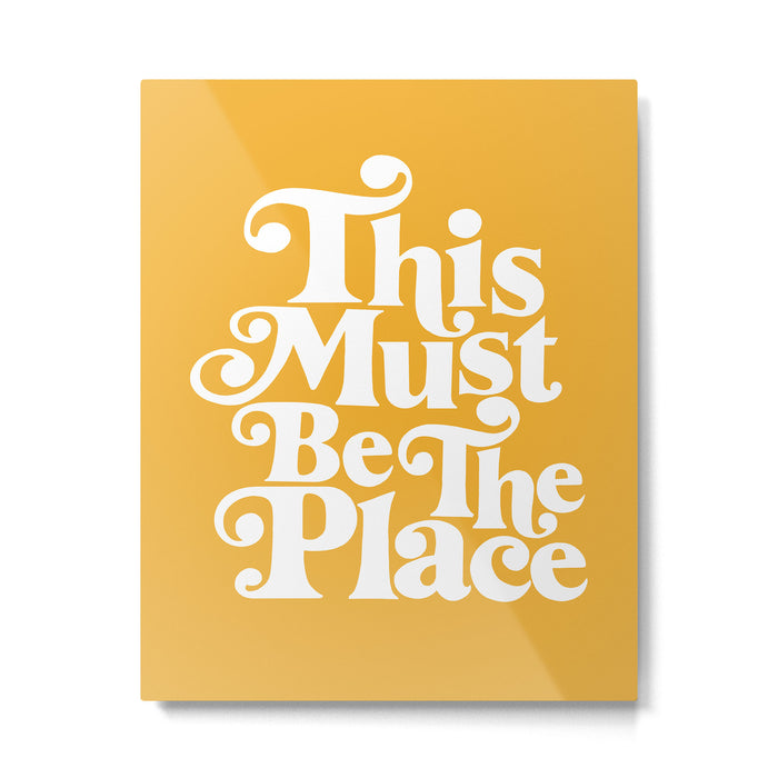 This Must Be The Place - Yellow Palette Metal Print Gallery Image 1