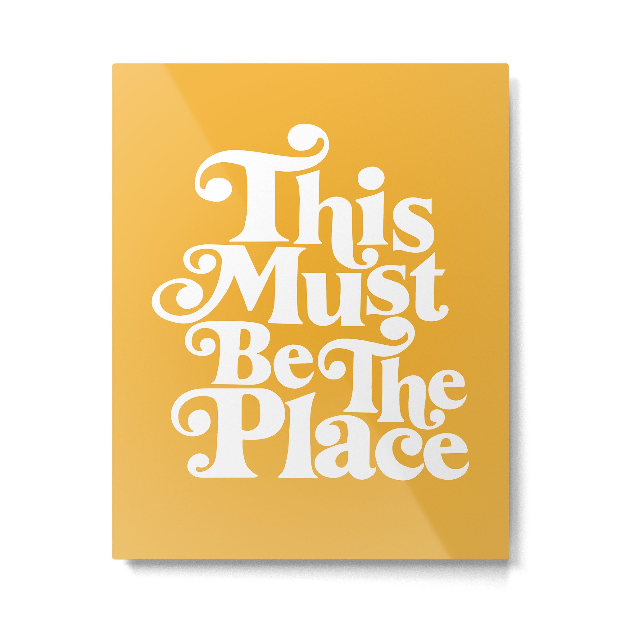 This Must Be The Place - Yellow Palette Metal Print Gallery Image 4